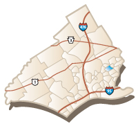 Map of Aldan, PA