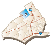 Map of Newtown Square, PA