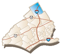 Map of Radnor Township, PA
