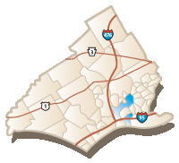 Map of Ridley, PA